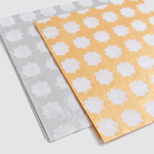 Load image into Gallery viewer, Gold &amp; Silver Butter Paper Wrapping Paper Sheet Set
