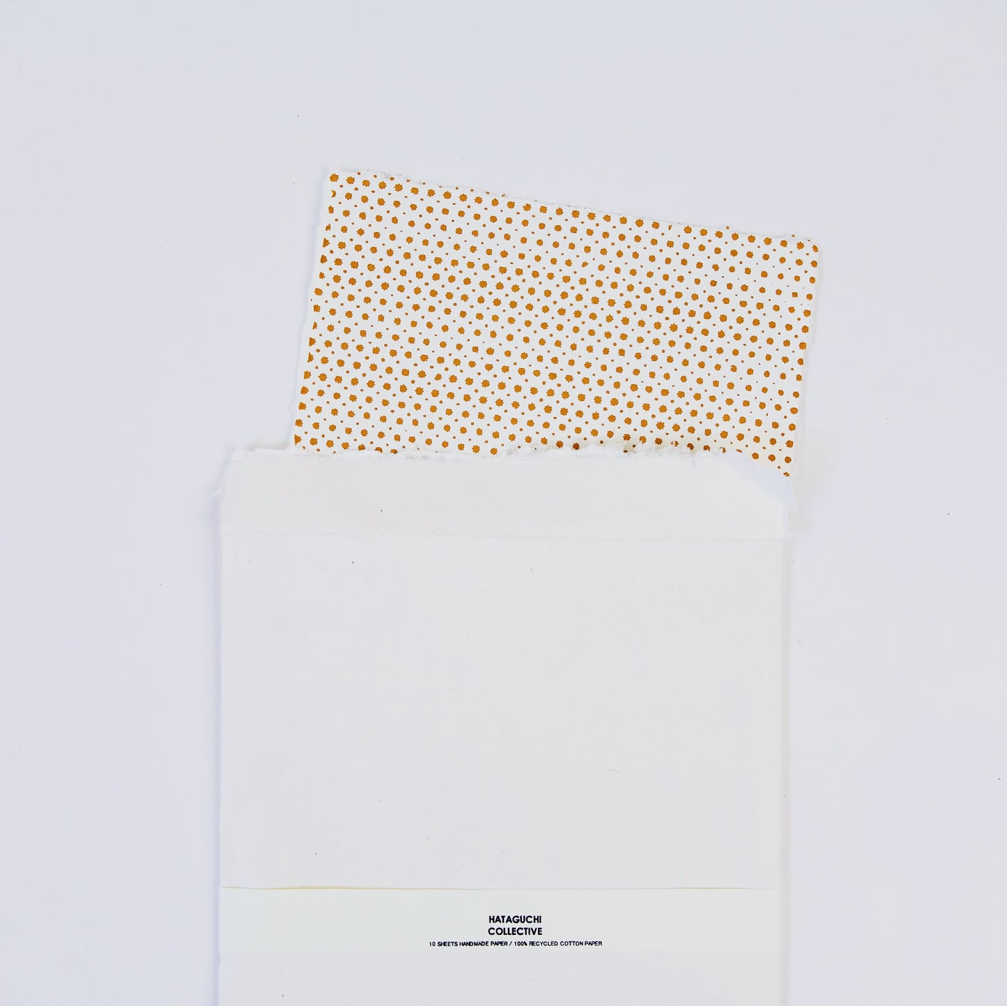 Handmade Deckle Edge Paper in Star Print Large